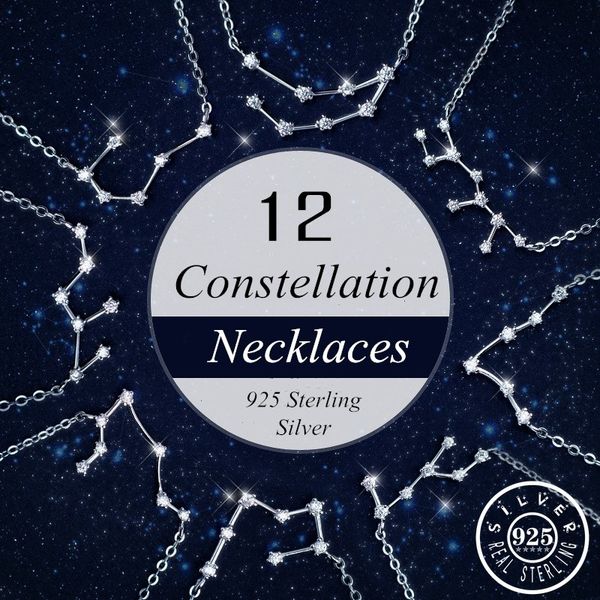 fashion 925 sterling silver 12 constellation pendant with cubic zircon stone statement collar cz necklace jewelry for women lady
fashion 925 sterling silver 12 constellation pendant with cubic zircon stone statement collar cz necklace jewelry for women lady