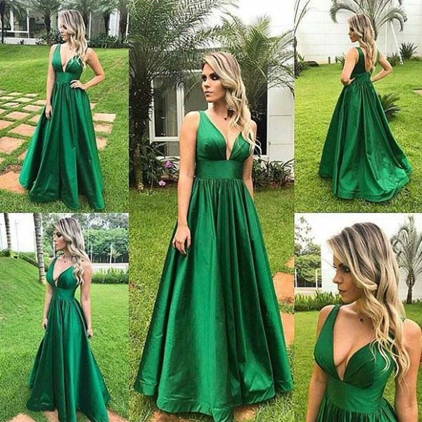 deep v neck emerald green prom dress formal evening party gowns sleeveless open back floor length custom color, Black
deep v neck emerald green prom dress formal evening party gowns sleeveless open back floor length custom color, Black