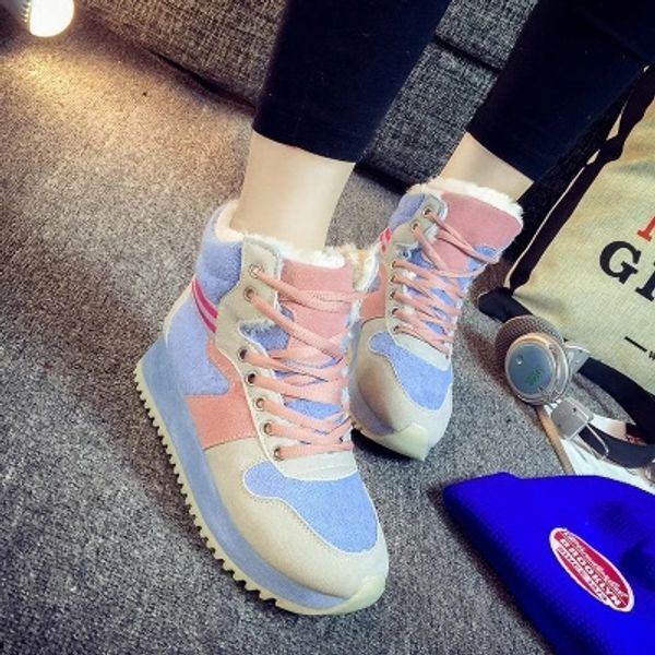 sports shoes women's winter thick non-slip harajuku wild new street shooting casual student shoes plus velvet, Black
sports shoes women's winter thick non-slip harajuku wild new street shooting casual student shoes plus velvet, Black