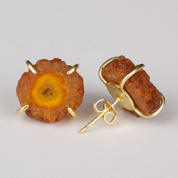prong setting thick yellow lemon natural solor druzy drusy geode stone slice stone bead charm gold stud earring for women unisex, Golden;silver
prong setting thick yellow lemon natural solor druzy drusy geode stone slice stone bead charm gold stud earring for women unisex, Golden;silver