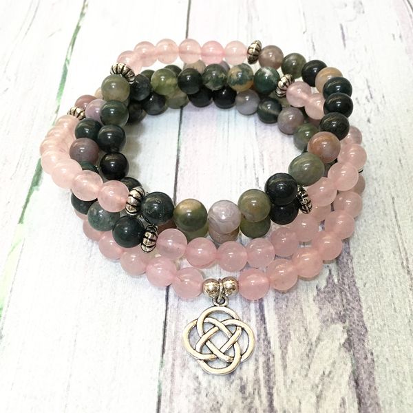 mg0595 ntural fancy beads 108 mala bracelet rose quartz women`s yoga necklace trendy personal spiritual jewelry, Black
mg0595 ntural fancy beads 108 mala bracelet rose quartz women`s yoga necklace trendy personal spiritual jewelry, Black