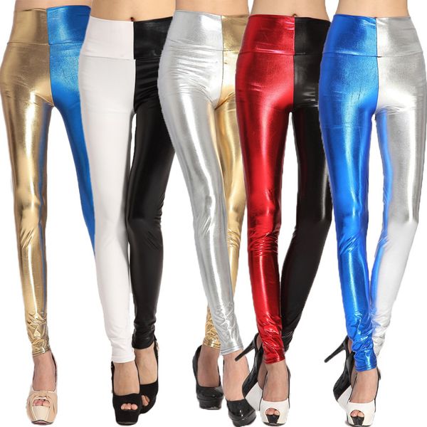 2018 autumn brand europe and america women's dress faux leather double color solid color capri pants leggings women's, Black
2018 autumn brand europe and america women's dress faux leather double color solid color capri pants leggings women's, Black