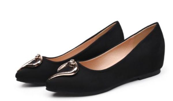 2019 women's shoes in spring and autumn with new style slope heel pointed end suede #41, Black
2019 women's shoes in spring and autumn with new style slope heel pointed end suede #41, Black