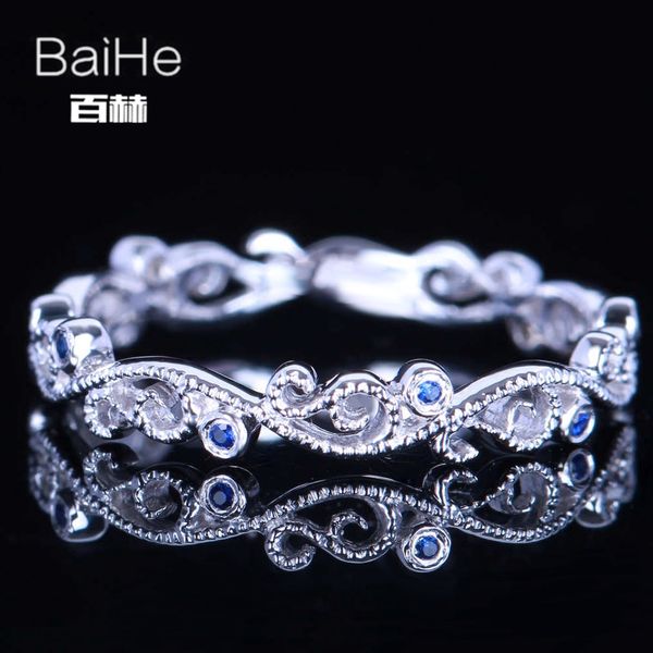 baihe solid 14k white gold(au585) 0.04ct certified round cut flawless genuine sapphire wedding women trendy fine jewelry ring, Golden;silver
baihe solid 14k white gold(au585) 0.04ct certified round cut flawless genuine sapphire wedding women trendy fine jewelry ring, Golden;silver