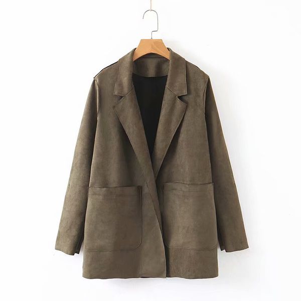 women's jacket 2019 autumn new casual fashion temperament loose wild color double-breasted small suit clothes, White;black
women's jacket 2019 autumn new casual fashion temperament loose wild color double-breasted small suit clothes, White;black