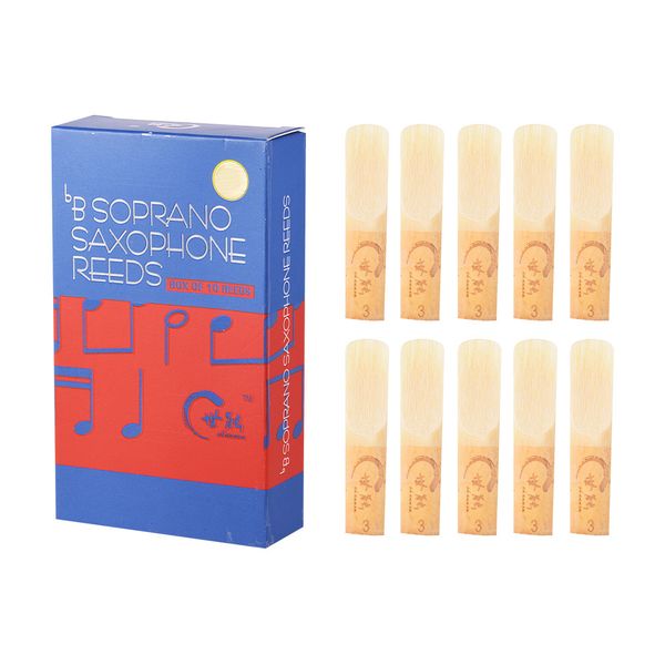 10pcs / коробка bb сопрано саксофона трости профессиональный уровень духовой инструмент саксофон сакс тростники прочность 2.0 / 2.5 / 3.0
10pcs / коробка bb сопрано саксофона трости профессиональный уровень духовой инструмент саксофон сакс тростники прочность 2.0 / 2.5 / 3.0