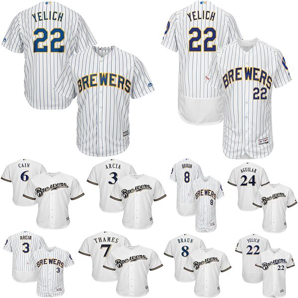 Milwaukee Men's Brewers Christian Yelich Jerseys Ryan Braun Eric Thames Aaron Rodgers Jesus Aguilar Orlando Arcia 21 Shaw Baseball Jersey
Milwaukee Men's Brewers Christian Yelich Jerseys Ryan Braun Eric Thames Aaron Rodgers Jesus Aguilar Orlando Arcia 21 Shaw Baseball Jersey