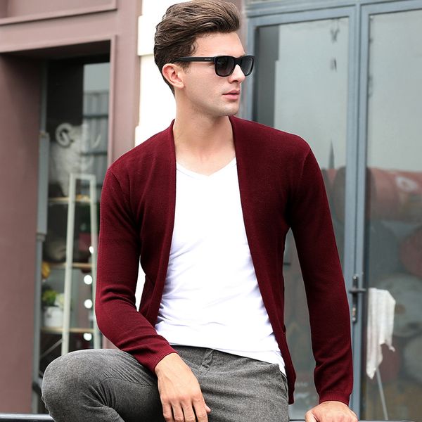 2016 latest design autumn mens no button sweater fashion plain knit buttonless cardigan, White;black
2016 latest design autumn mens no button sweater fashion plain knit buttonless cardigan, White;black