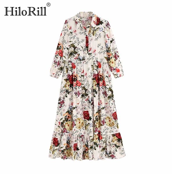 hilorill vintage loose long dress women floral print turn down collar shirt dresses lantern sleeve ruffle pleated dress vestidos, Black;gray
hilorill vintage loose long dress women floral print turn down collar shirt dresses lantern sleeve ruffle pleated dress vestidos, Black;gray