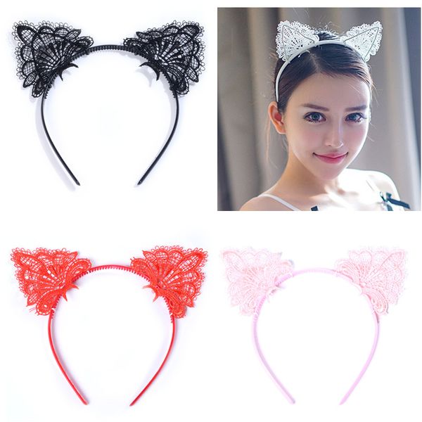 black lace hollow out hair bands cat ear headband cat girl headdress currently available wholesale manufacturers direct sel, Brown
black lace hollow out hair bands cat ear headband cat girl headdress currently available wholesale manufacturers direct sel, Brown