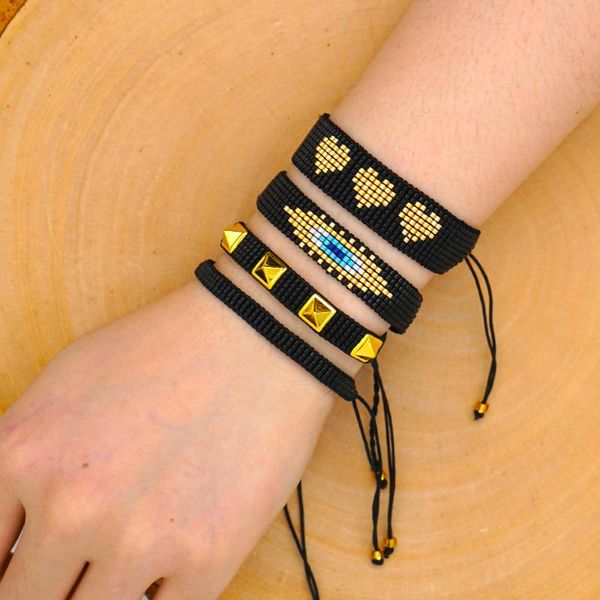 go2boho miyuki bracelet for women turkish evil eye bracelets men heart jewelry femme pulseras mujer 2020 new handmade armband, Golden;silver
go2boho miyuki bracelet for women turkish evil eye bracelets men heart jewelry femme pulseras mujer 2020 new handmade armband, Golden;silver