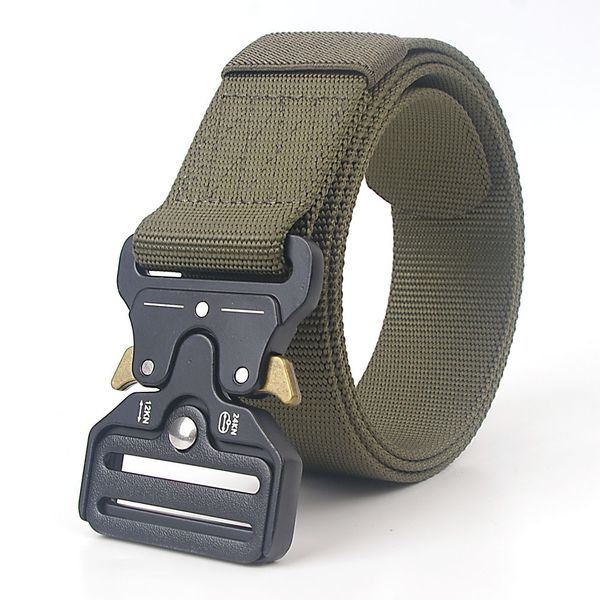 outdoor tactical nylon belt zinc alloy cobra buckle belt 4.3*125cm, Black;green 
outdoor tactical nylon belt zinc alloy cobra buckle belt 4.3*125cm, Black;green