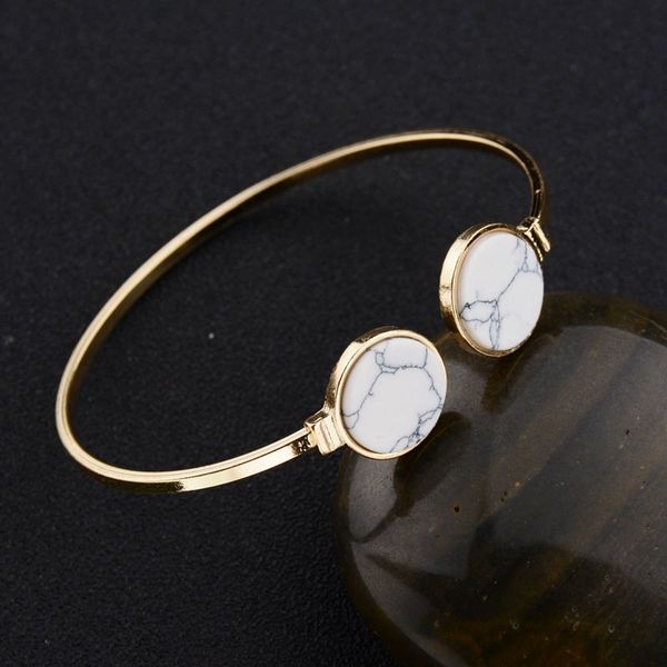 2020 women bangles women metal round cuff marble stone bracelets adjustable open bangles fashion jewelry accessories, Black
2020 women bangles women metal round cuff marble stone bracelets adjustable open bangles fashion jewelry accessories, Black