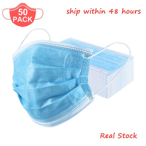 50 pcs fast delivery dustproof antibacterial blue protective 3-layer non-woven disposable safety mask
50 pcs fast delivery dustproof antibacterial blue protective 3-layer non-woven disposable safety mask