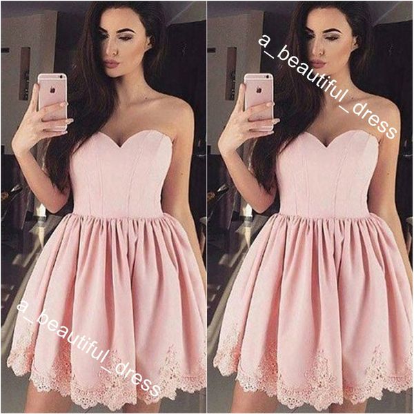 party events homecoming dresses short simple satin homecoming dresses for girl pink simple applique graduation prom dress, Blue;pink
party events homecoming dresses short simple satin homecoming dresses for girl pink simple applique graduation prom dress, Blue;pink