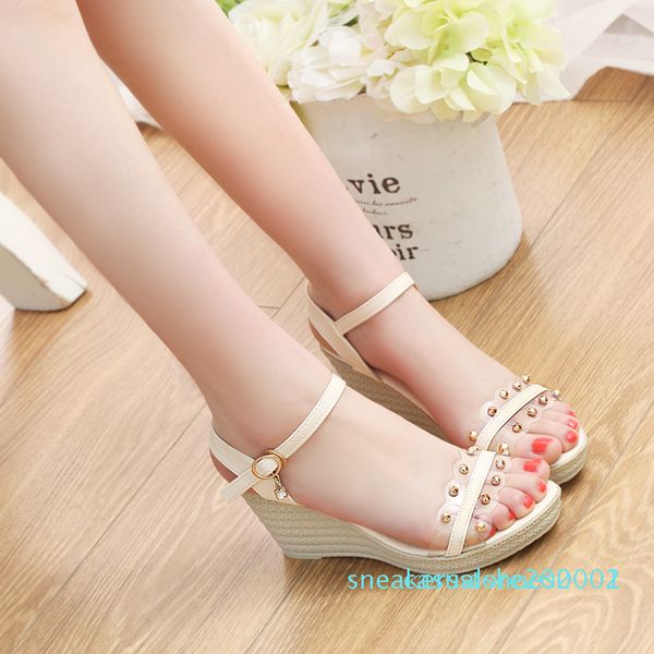 summer beach shoes woman sandals wedge high heels open toe women shoes transparent rivet buckle strap ladies sandals plus, Black
summer beach shoes woman sandals wedge high heels open toe women shoes transparent rivet buckle strap ladies sandals plus, Black
