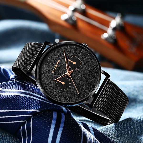 cuena fashion casual luxury brand men watches stainless steel dial business bracele mens clock quartz watches reloj hombre, Slivery;brown
cuena fashion casual luxury brand men watches stainless steel dial business bracele mens clock quartz watches reloj hombre, Slivery;brown