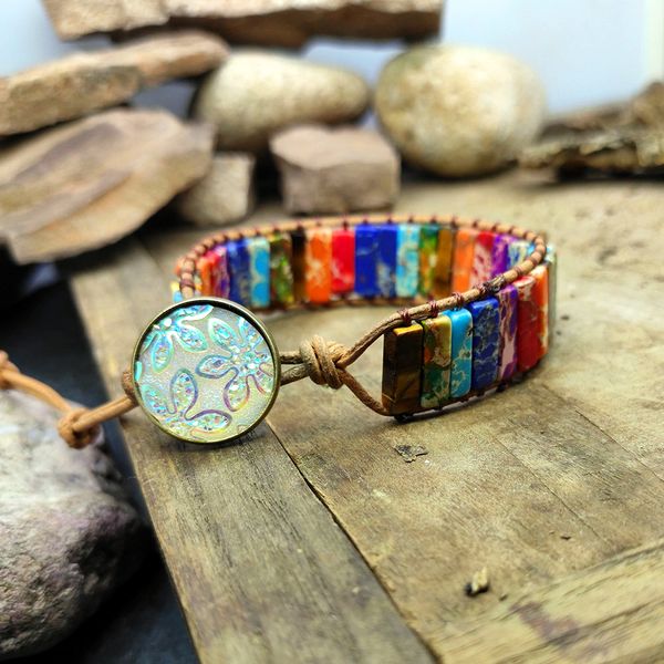 purple svevo chakra bracelet handmade natural stone tube beads leather wrap bracelet couples bracelets creative gifts dropship, Golden;silver
purple svevo chakra bracelet handmade natural stone tube beads leather wrap bracelet couples bracelets creative gifts dropship, Golden;silver