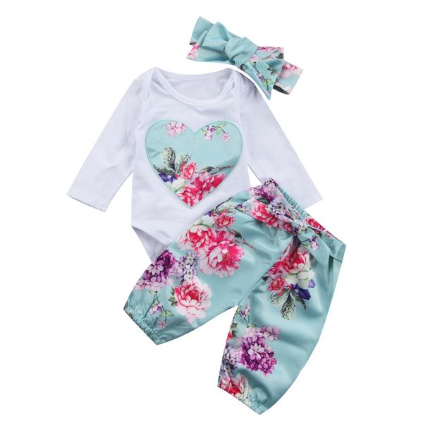 3 peices newborn baby girl clothes set infant girls print floral long sleeve romper pants headband outfits clothing sets, Pink;blue
3 peices newborn baby girl clothes set infant girls print floral long sleeve romper pants headband outfits clothing sets, Pink;blue