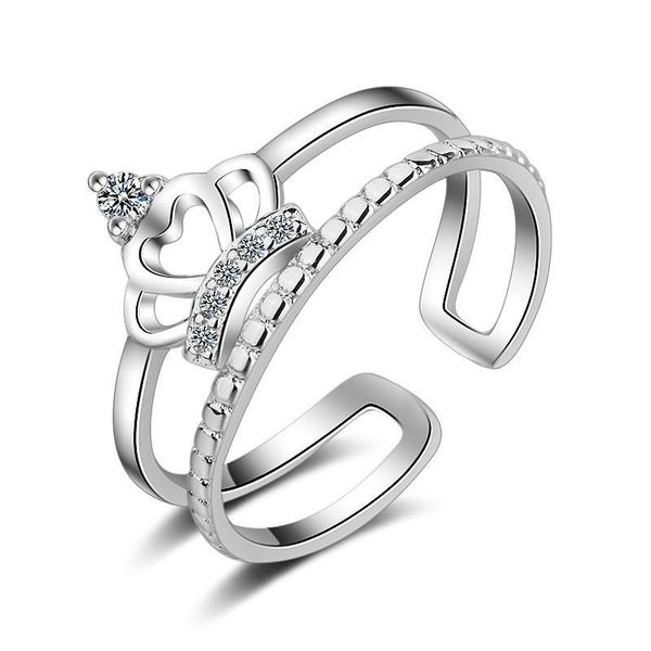 100% 925 sterling silver trendy crown shine crystal lady finger rings jewelry promotion gift women engagement ring never fade, Slivery;golden
100% 925 sterling silver trendy crown shine crystal lady finger rings jewelry promotion gift women engagement ring never fade, Slivery;golden