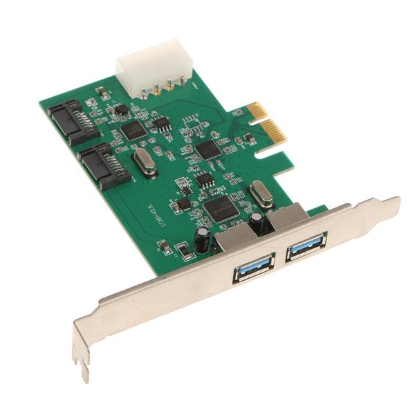 pci-e to 2port usb3. 0 + 2 порта sata 3.0 pci express карта расширения для настольных компьютеров
pci-e to 2port usb3. 0 + 2 порта sata 3.0 pci express карта расширения для настольных компьютеров