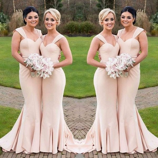 simple mermaid long bridesmaid dress wedding party dress sweetheart neck cap sleeve maid of honor dresses robes de demoiselle d'honneur, White;pink
simple mermaid long bridesmaid dress wedding party dress sweetheart neck cap sleeve maid of honor dresses robes de demoiselle d'honneur, White;pink