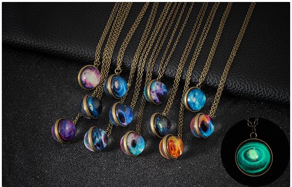 double-sided glass ball luminous necklace harajuku universe dream starry gemstone couple pendant jewelry western popular wearing young love, Black
double-sided glass ball luminous necklace harajuku universe dream starry gemstone couple pendant jewelry western popular wearing young love, Black