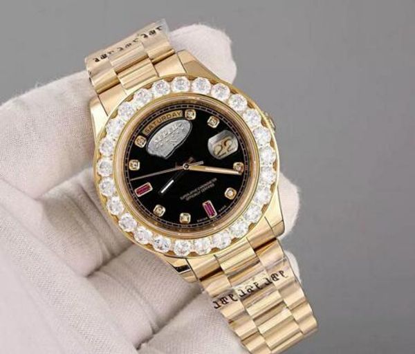 2019 luxury super good president day date watch big diamond bezel black dial mens reloj watches watch wristwatch wristwatches, Slivery;brown
2019 luxury super good president day date watch big diamond bezel black dial mens reloj watches watch wristwatch wristwatches, Slivery;brown