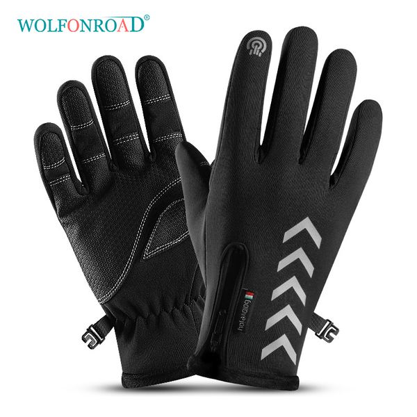 wolfonroad waterproof winter gloves hiking cycling fluff warm gloves touchscreen cold weather windproof anti slip, Black
wolfonroad waterproof winter gloves hiking cycling fluff warm gloves touchscreen cold weather windproof anti slip, Black