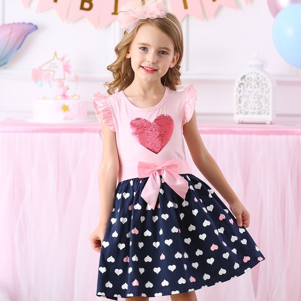 dxton 2020 girls clothes new summer girls dresses flying sleeve princess dress sequin heart girls vestidos casual children dress y200623, Red;yellow
dxton 2020 girls clothes new summer girls dresses flying sleeve princess dress sequin heart girls vestidos casual children dress y200623, Red;yellow