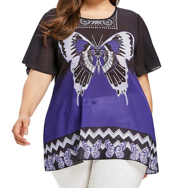 2019 new summer women's chiffon blouses short sleeve o neck ladies solid print shirt camisa feminina clothing large size 5xl, White
2019 new summer women's chiffon blouses short sleeve o neck ladies solid print shirt camisa feminina clothing large size 5xl, White