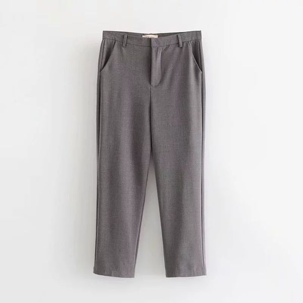 c1482-82101 women's dress new products straight-cut high-waisted suit pants, White;black
c1482-82101 women's dress new products straight-cut high-waisted suit pants, White;black
