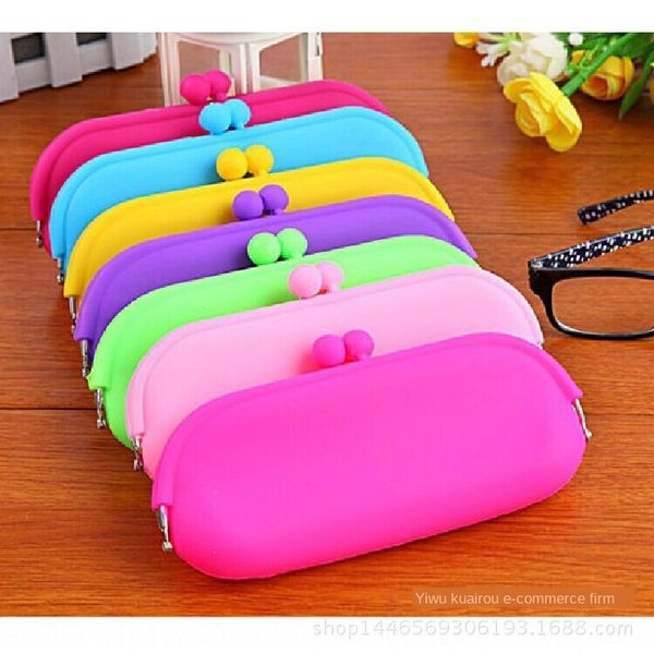 coin silicone cosmetic purse cosmetic multifunctional glasses silicone pen bag candy color bag, Blue
coin silicone cosmetic purse cosmetic multifunctional glasses silicone pen bag candy color bag, Blue