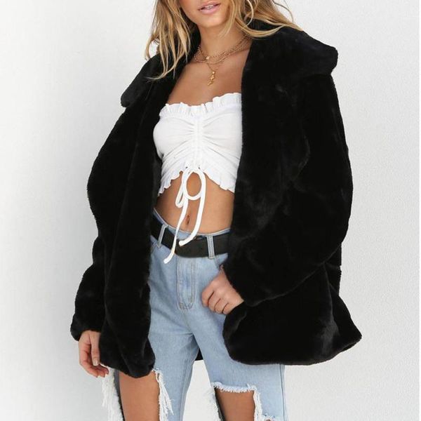 38# women winter thicken fur coat keep warm outerwear loose big collar faux fur coat plus size s-4xl women winter, Black
38# women winter thicken fur coat keep warm outerwear loose big collar faux fur coat plus size s-4xl women winter, Black