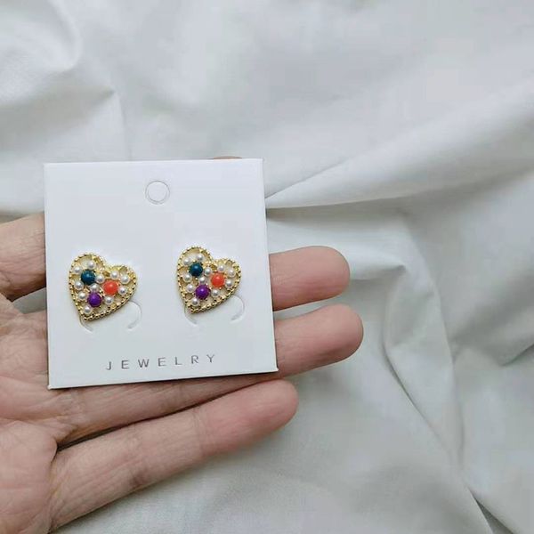 japanese and korean jewelry love 925 silver earrings female cute girl color-inlaid pearl alloy earring earring, White
japanese and korean jewelry love 925 silver earrings female cute girl color-inlaid pearl alloy earring earring, White