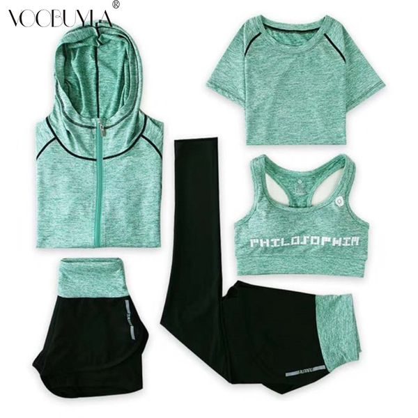voobuyla plus size 3xl 5pcs set women running set sports yoga suit leggings shirts shorts vest bra jackets hood tights clothes, Black;blue
voobuyla plus size 3xl 5pcs set women running set sports yoga suit leggings shirts shorts vest bra jackets hood tights clothes, Black;blue