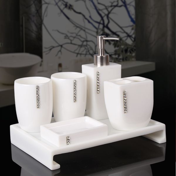 5pcs resin elegant soap dish dispenser shampoo bottle toothbrush holders box storage organizer bathroom accessories set
5pcs resin elegant soap dish dispenser shampoo bottle toothbrush holders box storage organizer bathroom accessories set