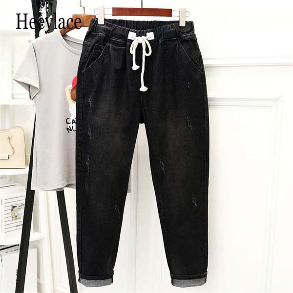 women's jeans black women high waisted denim harem pants lace up plus size 5xl mom casual streetwear boyfriend femme, Blue
women's jeans black women high waisted denim harem pants lace up plus size 5xl mom casual streetwear boyfriend femme, Blue