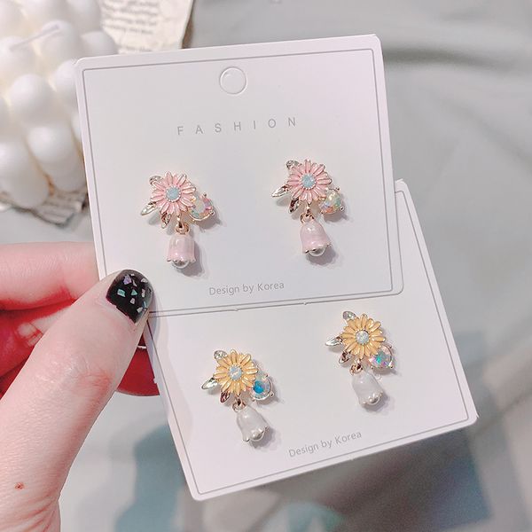 fashion new rose flower earrings for girls shinning pink earrings woman jewelry small daisies stud earring, Golden
fashion new rose flower earrings for girls shinning pink earrings woman jewelry small daisies stud earring, Golden