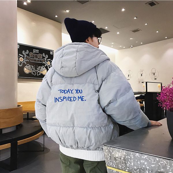 loose casual winter parka men jacket thick printed bubble coat streetwear parkas veste homme hiver men clothing 2019 50nx66, Black
loose casual winter parka men jacket thick printed bubble coat streetwear parkas veste homme hiver men clothing 2019 50nx66, Black