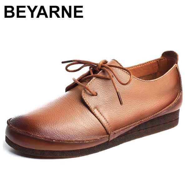 beyarne2019 autumn women genuine leather shoes women oxford flat shoes laces boat round toe loafers e1027, Black
beyarne2019 autumn women genuine leather shoes women oxford flat shoes laces boat round toe loafers e1027, Black