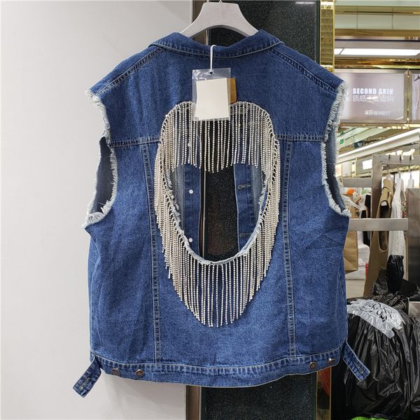 2020 autumn new denim coat for women heavy industry diamonds chain back hollow out jeans cropped jacket female cowboy coats, Black;brown
2020 autumn new denim coat for women heavy industry diamonds chain back hollow out jeans cropped jacket female cowboy coats, Black;brown