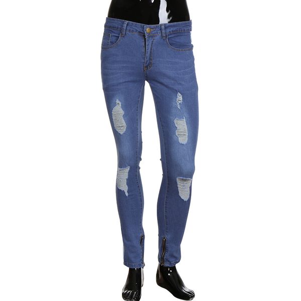men's broken feet zipper slim jeans skinny stretch pants torn frayed classic jeans men stretch denim pant slim fit trousers 5.29, Blue
men's broken feet zipper slim jeans skinny stretch pants torn frayed classic jeans men stretch denim pant slim fit trousers 5.29, Blue