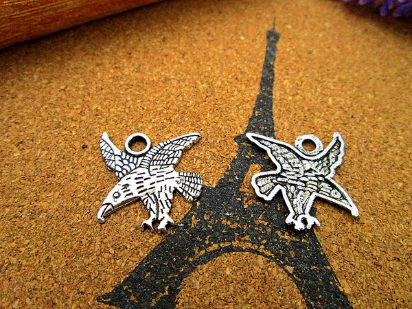 45pcs eagle charms silver tone 2 sided bird school mascot hawk charm pendants 22x25mm, Bronze;silver
45pcs eagle charms silver tone 2 sided bird school mascot hawk charm pendants 22x25mm, Bronze;silver