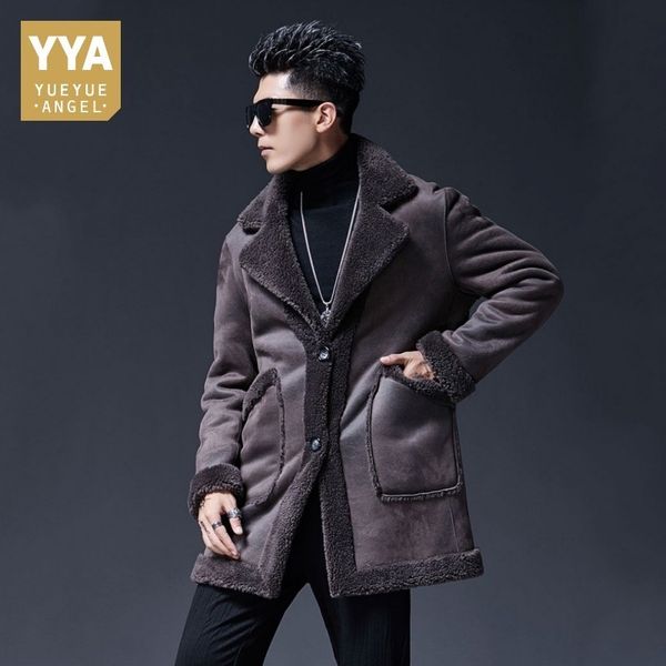 natural sheepskin fur coat male long suede leather winter real fur overcoat men large size 5xl shearling jackets, Black
natural sheepskin fur coat male long suede leather winter real fur overcoat men large size 5xl shearling jackets, Black