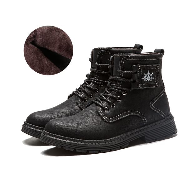 plus size 38~45 boots men autumn winter shoes split leather boots men footwear warm plush fur winter for, Black
plus size 38~45 boots men autumn winter shoes split leather boots men footwear warm plush fur winter for, Black