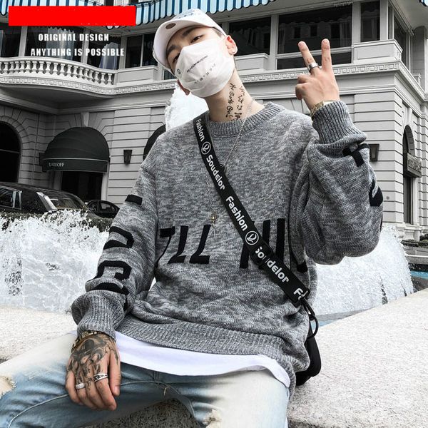 men's tide brand autumn and winter sweaters letter logo simple loose round neck all match men's couple sweater, White;black
men's tide brand autumn and winter sweaters letter logo simple loose round neck all match men's couple sweater, White;black