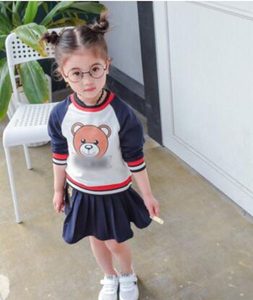 baby girl sport clothing set cartoon bear boy stracksuit long sleeve 2pcs children skirt sets for 3-8 years kids spring outfit, White
baby girl sport clothing set cartoon bear boy stracksuit long sleeve 2pcs children skirt sets for 3-8 years kids spring outfit, White