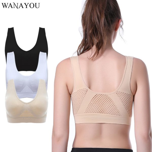 wanayou women mesh sports bras women breathable padded sports bra s-xxl xxxl plus size gym running fitness yoga top, White;black
wanayou women mesh sports bras women breathable padded sports bra s-xxl xxxl plus size gym running fitness yoga top, White;black