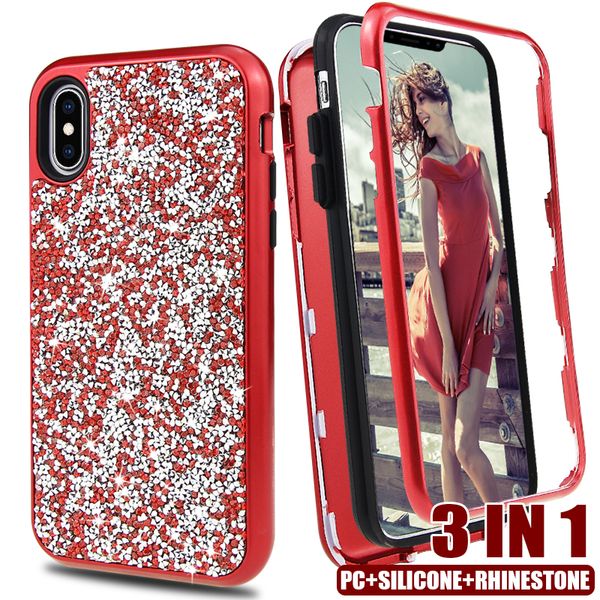 2019 new 3in1 pc + silicon hybird diamond rhinestone cases for iphone xr xs max 8 7 6 plus case 360 protector defender glitter mobile cover
2019 new 3in1 pc + silicon hybird diamond rhinestone cases for iphone xr xs max 8 7 6 plus case 360 protector defender glitter mobile cover